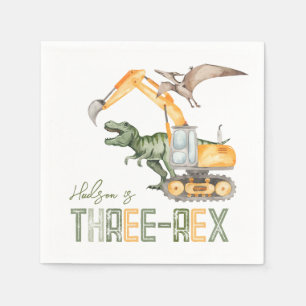 Dino Bau Drei Rex Napkins Serviette