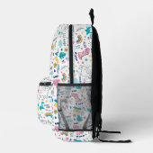 Dino Bedruckter Rucksack (Rechts)
