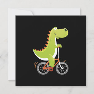 Dino Bike Biker Biker Fahrradverleih Geschenk Einladung
