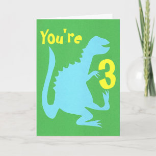 Dino Birthday Card 3 Karte