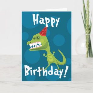 Dino Birthday Card Karte