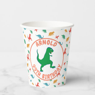 Dino Birthday Kids Jurassic Prähistorisches Funny Pappbecher