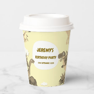 Dino Birthday Party Paper Cups Pappbecher