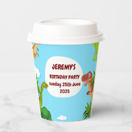 Dino Birthday Party Paper Cups Pappbecher