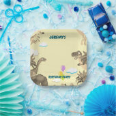 Dino Birthday Party Paper Plate Pappteller (Party)