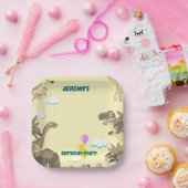 Dino Birthday Party Paper Plate Pappteller (Party)