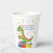 Dino Birthday Party Pappbecher (Vorderseite)