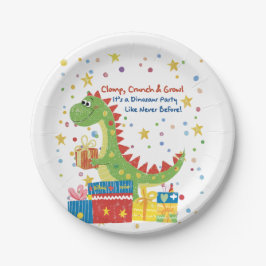 Dino Birthday Party Pappteller