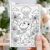 Dino Birthday Party with Balloons Einladung