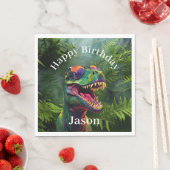 Dino Birthday Serviette (Beispiel)