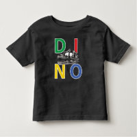 DINO - Black Toddler Fine Jersey T - Shirt