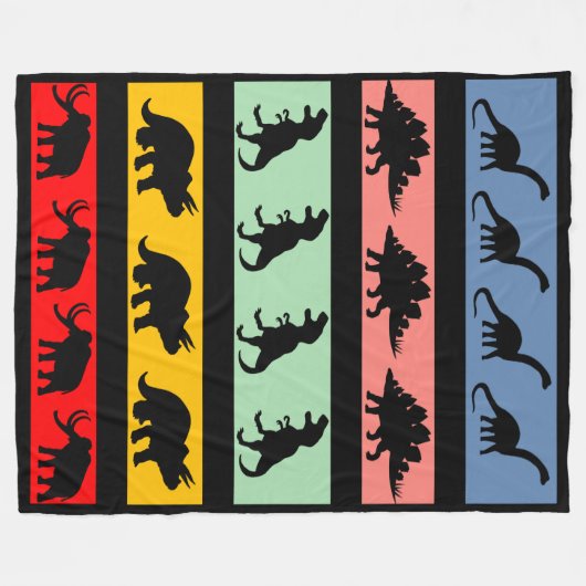 Dino Blanket Fleecedecke (Vorderseite (Horizontal))