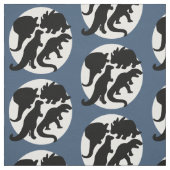 Dino-Blau Stoff (Muster)