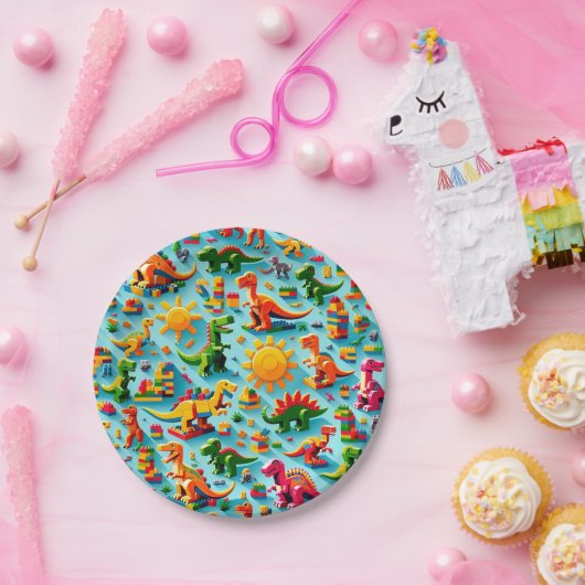 Dino Blocks Paper-Teller Pappteller (Party)