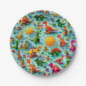 Dino Blocks Paper-Teller Pappteller (Vorderseite)