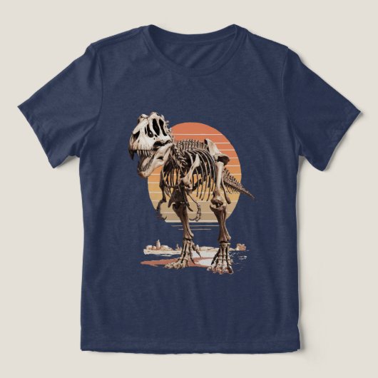 Dino Bones Tri-Blend Shirt (Design Vorderseite)