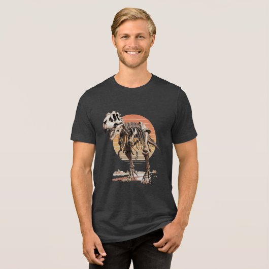 Dino Bones Tri-Blend Shirt (Vorderseite voll)