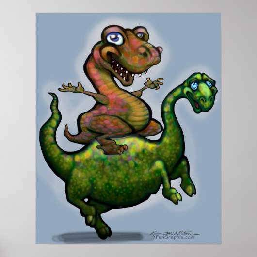 Dino Bronco Poster (Vorne)