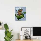 Dino Bronco Poster (Heimbüro)