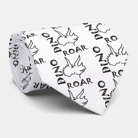 Dino-BrüllenTriceratops Krawatte (Gerollt)