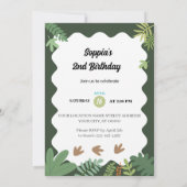 Dino Buddies Birthday Bash Einladung (Rückseite)