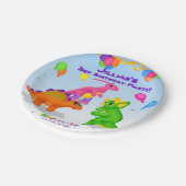 Dino-Buddies™ Papierschale - Dino-Freunde Pappteller (Schrägansicht)