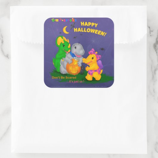 Dino-Buddies™ Stickers - Halloween-Szene (Tasche)