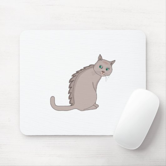 Dino Cat Mousepad (Mit Mouse)