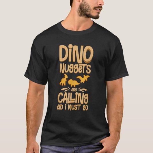 Dino Chicken Nugget Dinosaur Nugs Veggie Funny T S T-Shirt (Vorderseite)