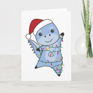 Dino Christmas Dinos Winter Animals Karte