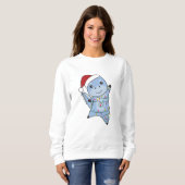 Dino Christmas Dinos Winter Animals Sweatshirt (Vorne ganz)
