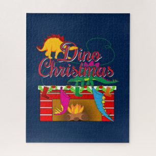 Dino Christmas - Dinosaurier-Strümpfe Puzzle