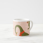 Dino Christmas Party: Tree Rex Espressotasse (Vorderseite Rechts)