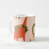 Dino Christmas Party: Tree Rex Kaffeetasse (Vorderseite Links)