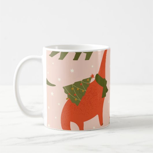 Dino Christmas Party: Tree Rex Kaffeetasse (Links)