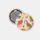 Dino Christmas Party: Tree Rex Magnet (Vorderseite/Rückseite)