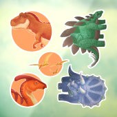 Dino Clings Fensteraufkleber (Blatt 3)