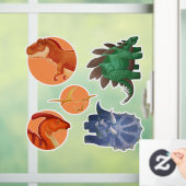 Dino Clings Fensteraufkleber (Zuhause)