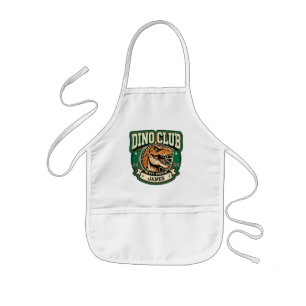 Dino Club T-Rex Vintage Emblem Personalisiert Kinderschürze