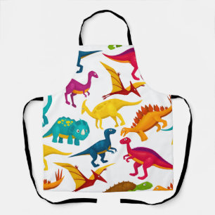 Dino-Cut-Out-Muster-Aufkleber Schürze