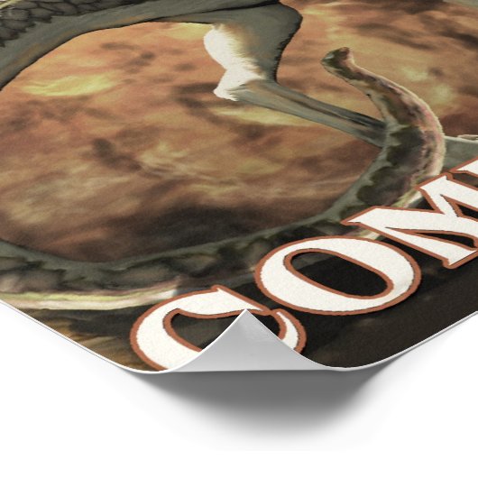 Dino D-Day: Compy Poster (Ecke)