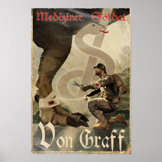 Dino D-Day: Von Graff Poster (Vorne)