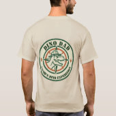 Dino Dad Shirt, Dinosaur Birthday Party  T-Shirt (Rückseite)