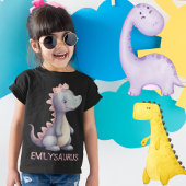 Dino Darling - Personalisierte prähistorische Prin T-Shirt