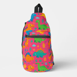 Dino Dash Print Cut Nähtasche Crossbody Bag
