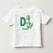 Dino Delight - Alphabet Adventure T-Shirt für Klei (Vorderseite)