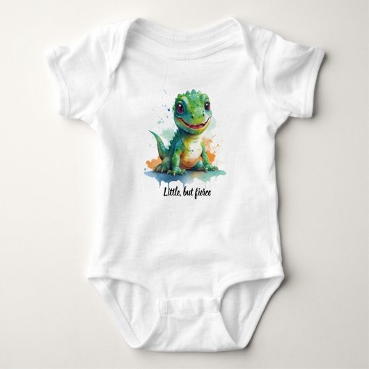Dino Delight Baby Strampler (Vorderseite)