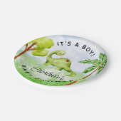 Dino Delight Babydusche Teller (Schrägansicht)