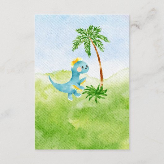 Dino Delight Book for Baby Begleitkarte (Rückseite)