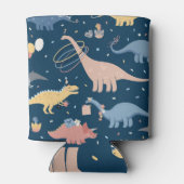 Dino Delight: Geburtstagsparty Spaß Dosenkühler (Rückseite)